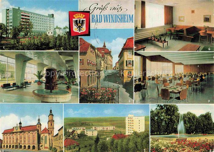 Bad Windsheim Sanatorium Rathaus Kirche Schoener Brunnen Altstadt Kurpark