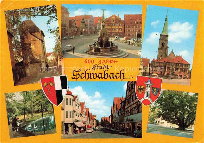 Schwabach Bayern Motive Altstadt Brunnen Kirche Parkanlagen Schwanenteich