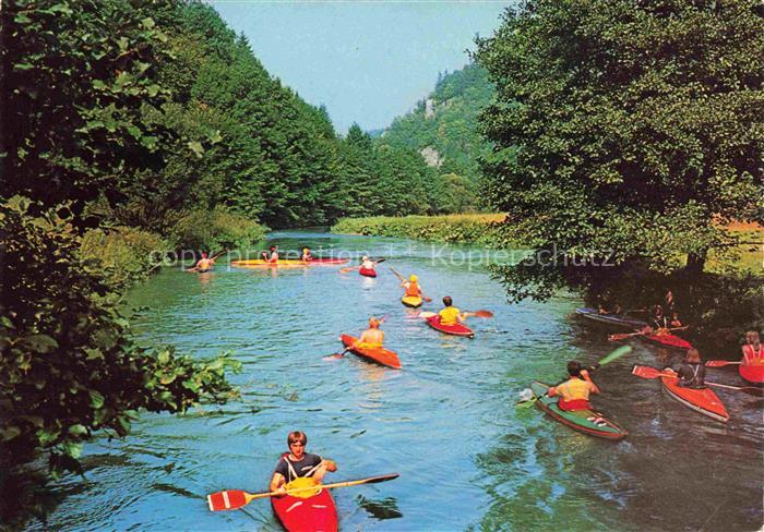 Wiesenttal Forchheim Bayern Kanusport im Wiesenttal Naturpark Fraenkische Schwei