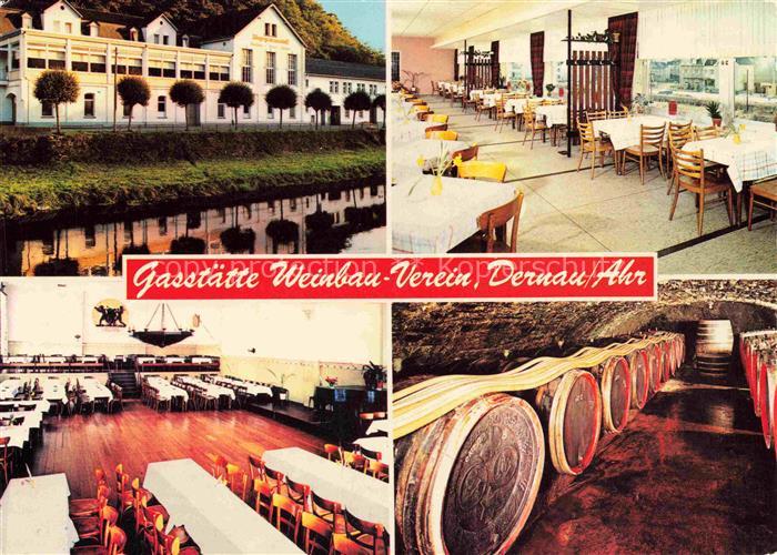 Dernau Ahr Ahrweiler Rheinland-Pfalz Gaststaette Weinbau Verein Speisesaal Weink