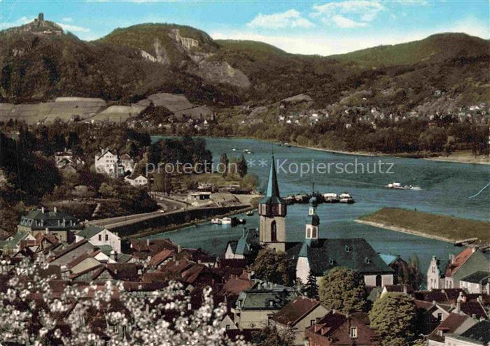 Oberwinter Rhein Remagen Rheinpanorama