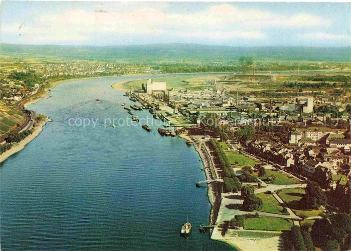 Andernach Rhein Fliegeraufnahme