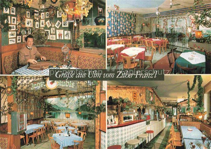 ULM  Donau Hotel Salzstadel Gastraeume Bar Zither Franz