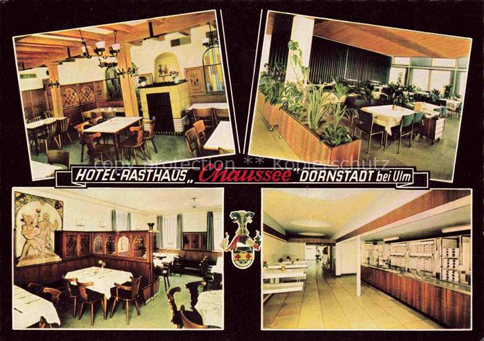 Dornstadt Wuerttemberg Ulm Hotel Rasthaus Chaussee Gastraeume Theke