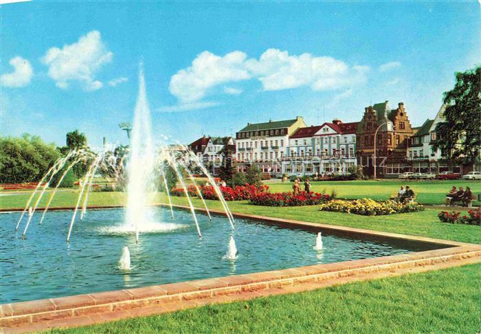 Andernach Rhein Rheinanlagen Springbrunnen