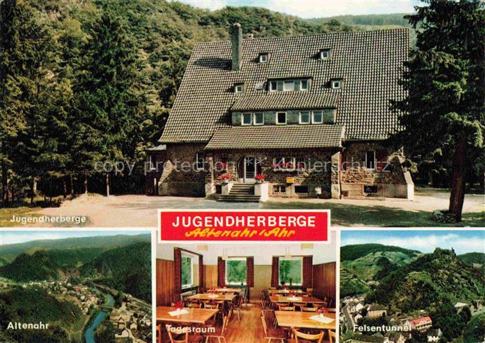 Altenahr Jugendherberge Panorama Felsentunnel Tagesraum