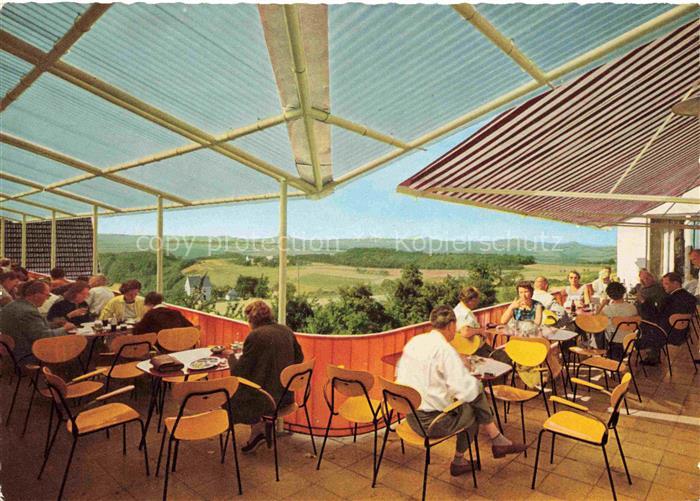 Linz Rhein Rheinland-Pfalz Hotel Autobahn Rasthaus Fernthal Terrasse