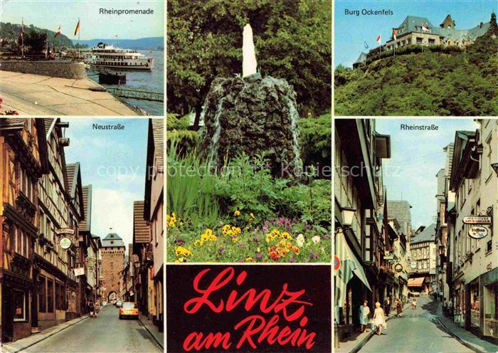Linz Rhein Rheinland-Pfalz Rheinpromenade Burg Ockenfels Neustrasse Rheinstrasse