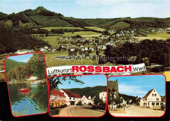 Rossbach Wied Panorama Flusspartie Ortsmotive