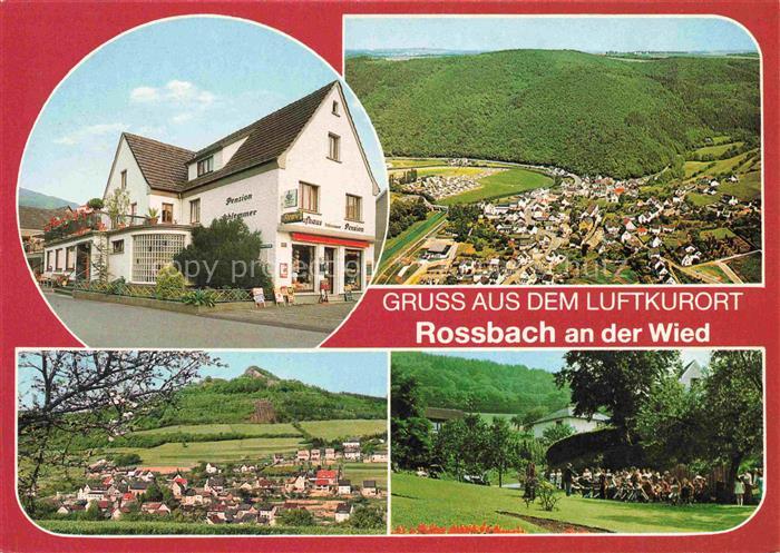 Rossbach Wied Pension Schlemmer Fliegeraufnahme Panorama