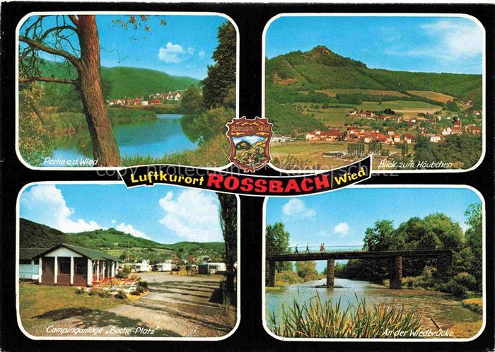 Rossbach Wied Wiedpartie Panorama Campinganlage Badeplatz Wiedbruecke