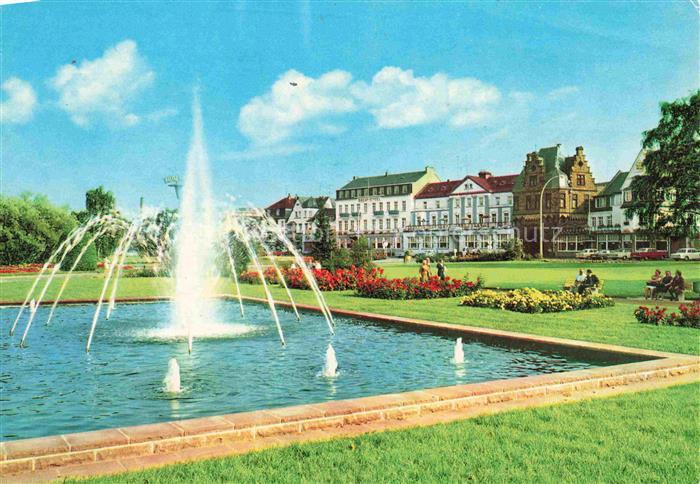 Andernach Rhein Rheinanlagen Springbrunnen