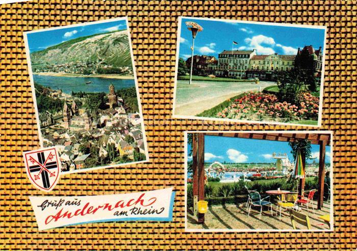 Andernach Rhein Anlagen Terrasse Rheinpartie