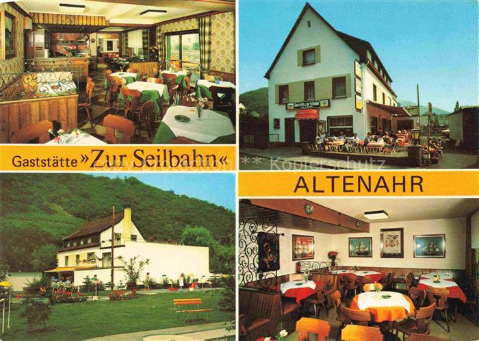 Altenahr Gaststaette Zur Seilbahn Gastraum
