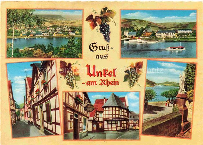 Unkel Rhein Rheinpartien Fachwerkhaeuser