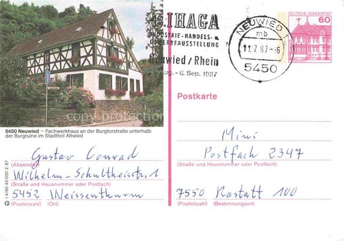 NEUWIED Rhein Fachwerkhaus an der Burgtorstrasse