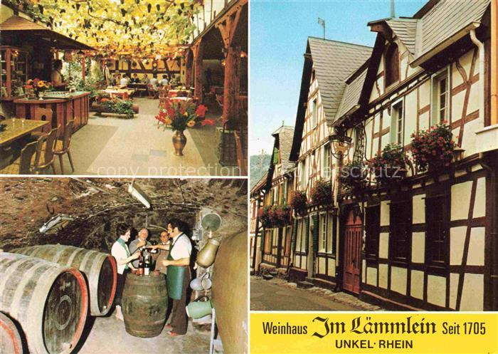 Unkel Rhein Weinhaus Im Laemmlein Gaststube Weinkeller