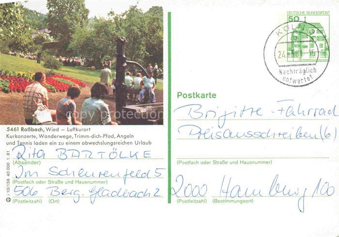 Rossbach Wied Kurpark Brunnen