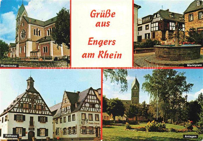 Engers Pfarrkirche Marktplatz Rathaus Anlagen