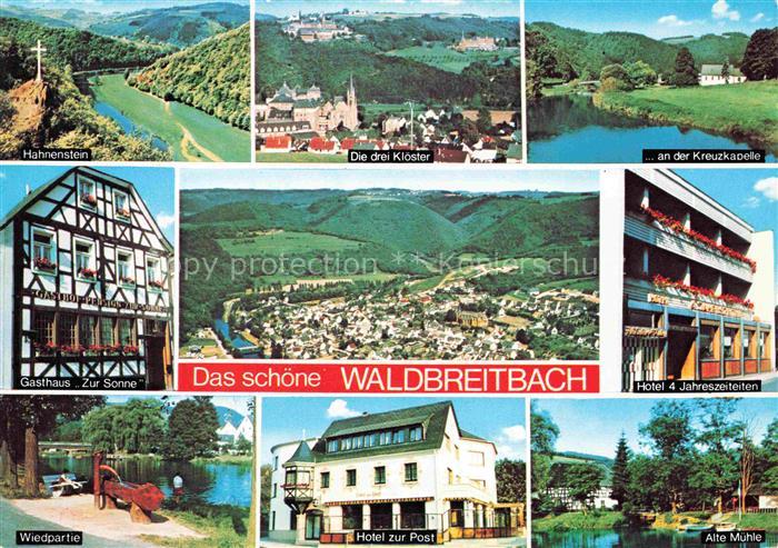 Waldbreitbach Wied Hahnenstein Drei Kloster Kreuzkapelle Gasthaus Zur Sonne Pano