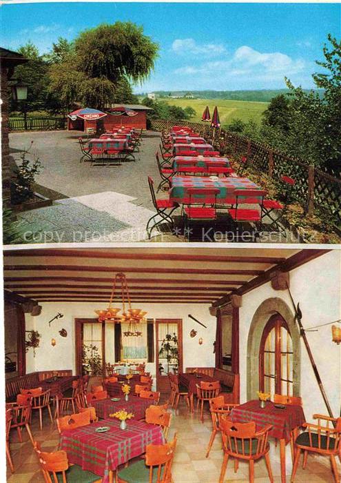 Rengsdorf Restaurant Zur Waldburg Terrasse Gaststube