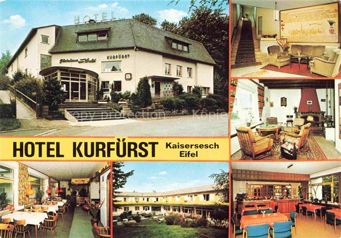 Kaisersesch Rheinland-Pfalz Hotel Kurfuerst Gastraeume Innenhof