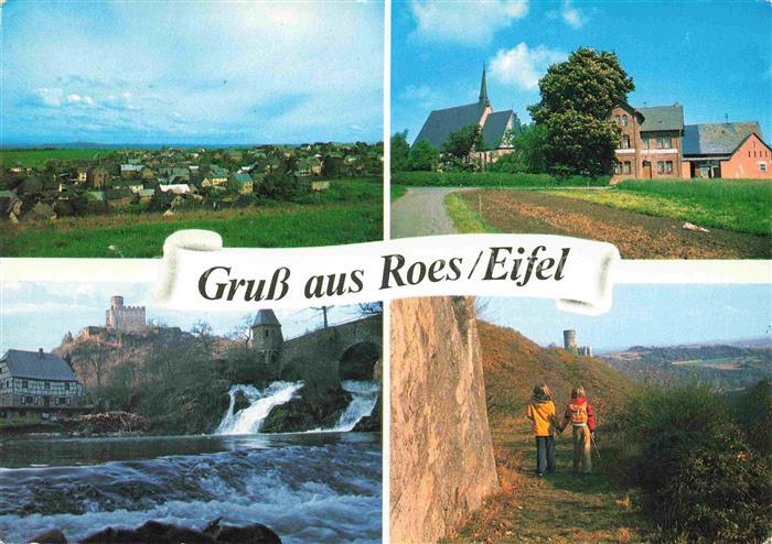 Roes Panorama Kirche Moselpartie Wanderweg