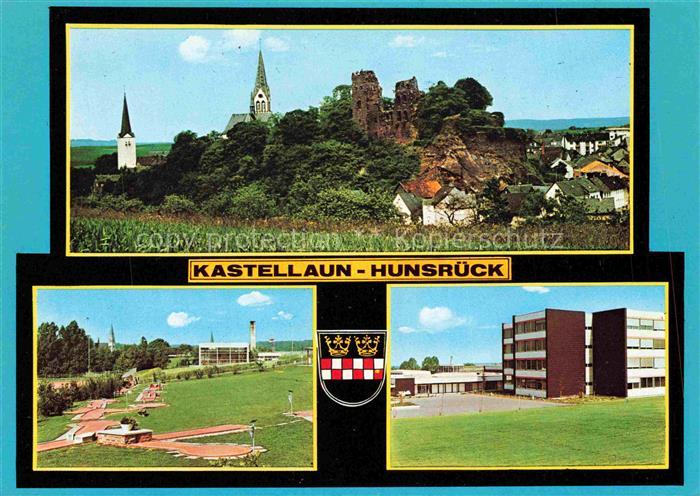 Kastellaun Hunsrueck Hotel Bentz Minigolf Schlossruine Kirchen
