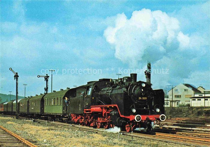 Mayen Eifel Personenzug Lokomotive der Dt Reichsbahn