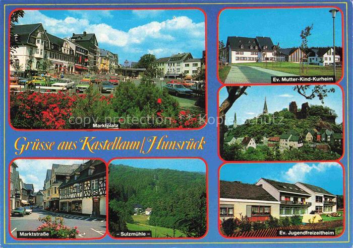 Kastellaun Hunsrueck Marktplatz Marktstrasse Sulzmuehle Ev Mutter Kind Kurheim E