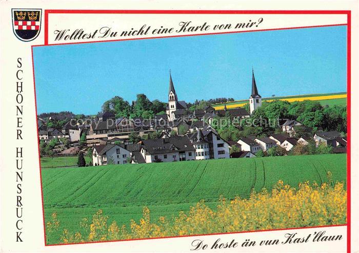 Kastellaun Hunsrueck Panorama Kirchen