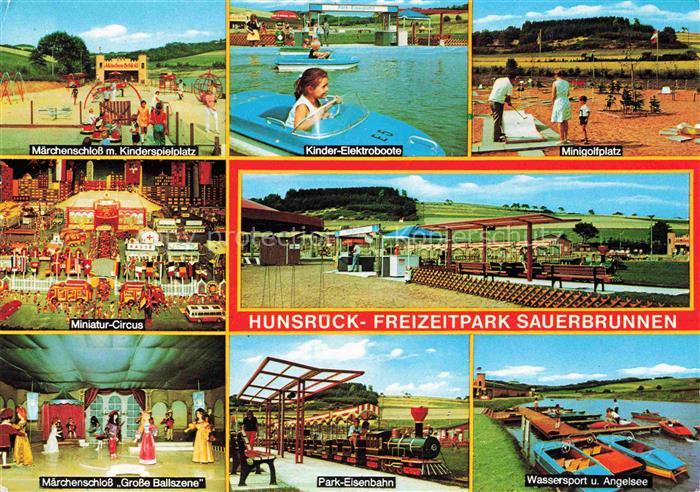 Sauerbrunnen Maerchenschloss Kinder Elektroboote Minigolf Miniatur Circus Maerch