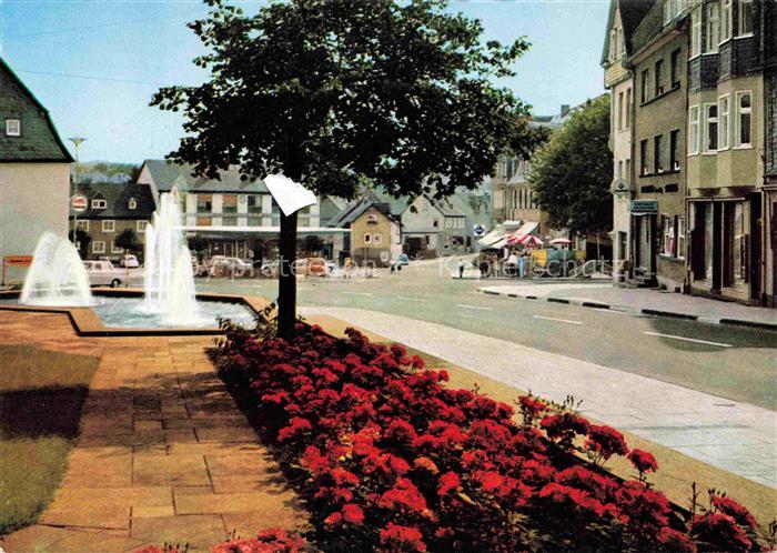 Kastellaun Hunsrueck Marktplatz Springbrunnen