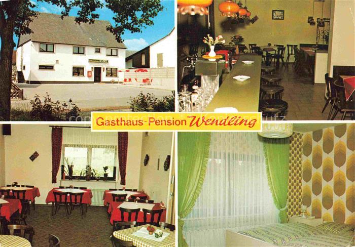 Moersdorf Hunsrueck Gasthaus Pension Wendling Bar Gaststube Zimmer