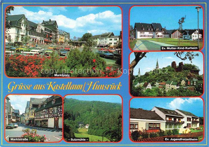 Kastellaun Hunsrueck Marktplatz Marktstrasse Sulzmuehle Ev Mutter Kind Kurheim E