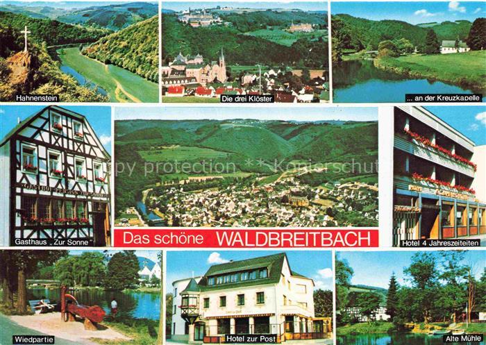Waldbreitbach Wied Hahnenstein Drei Kloster Kreuzkapelle Gasthaus Zur Sonne Pano