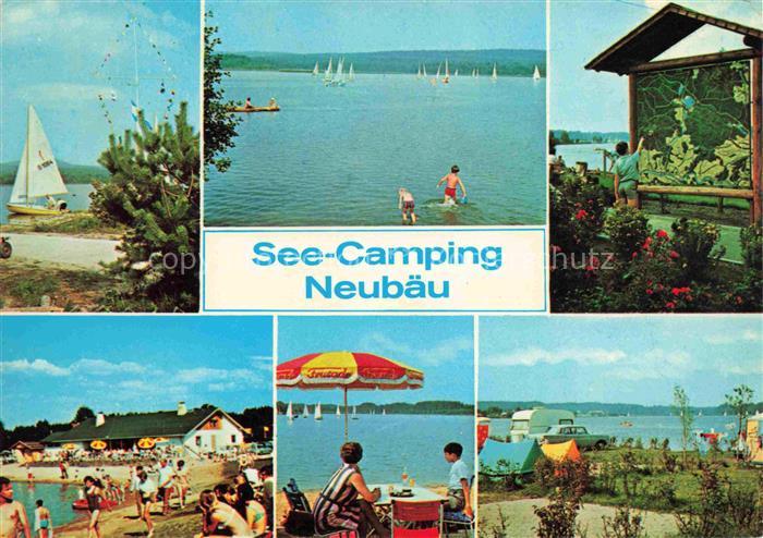 Neubaeu am See Roding Bayern See Camping Strandpartien