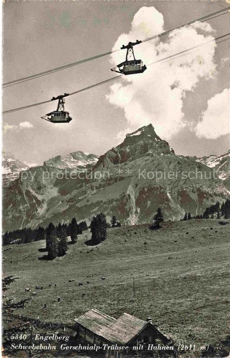 Seilbahn Cable-Car Telepherique Engelberg Gerschnialp Truebsee Hahnen