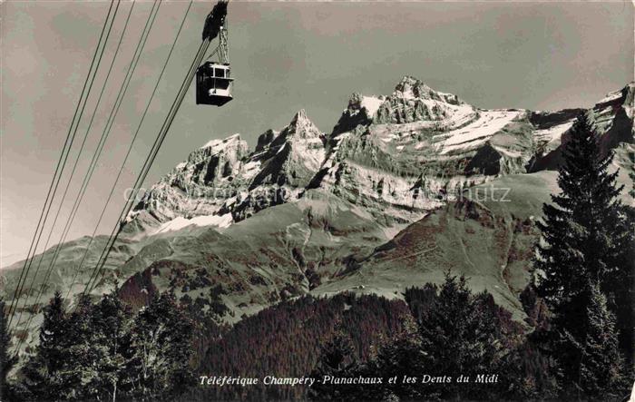 Seilbahn Cable-Car Telepherique Champery Planachaux  Dents Midi