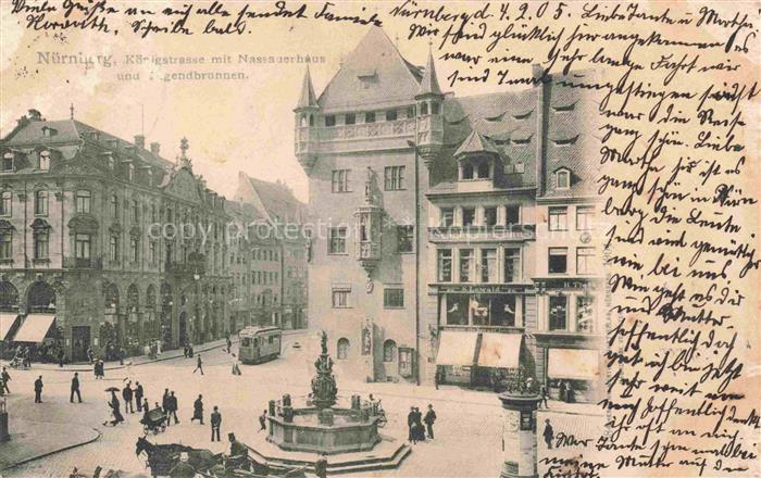 Strassenbahn Tramway-- Nuernberg Koenigsstrasse