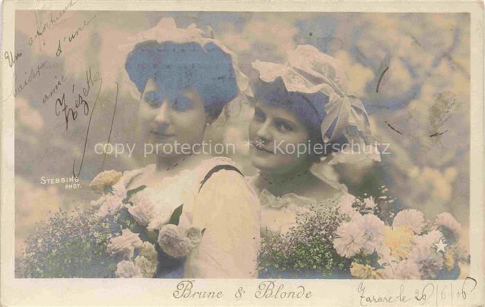 Foto Stebbing Paris Nr. 1045 Frauen Brune Blonde