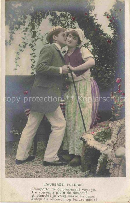 Foto Sescau Paris Nr. 946 Auberge Fleurie Kuss