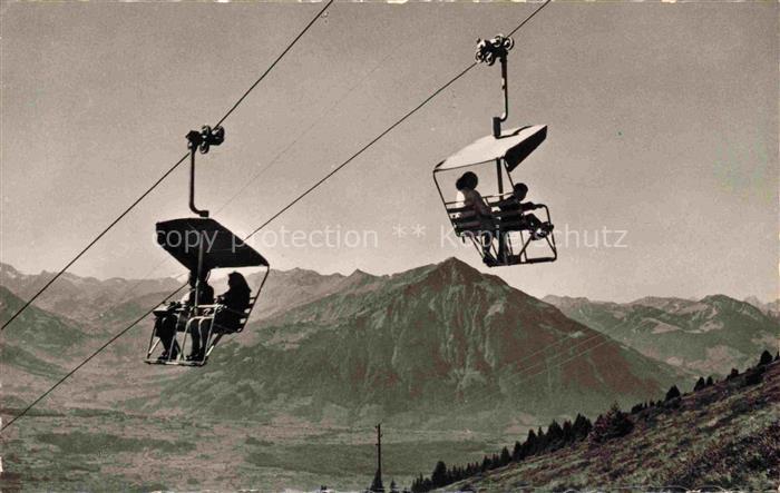 Sessellift Chairlift Telesiege Beatenberg Niederhorn
