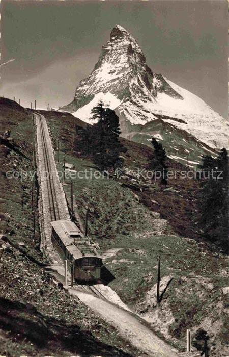 Zahnradbahn Standseilbahn Furniculaire Rack Railway-- Zermatt Matterhorn