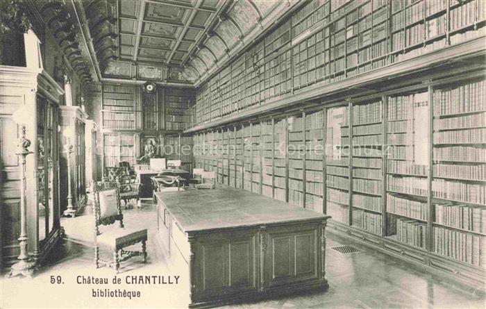 Bibliothek Library Chateau Chantilly