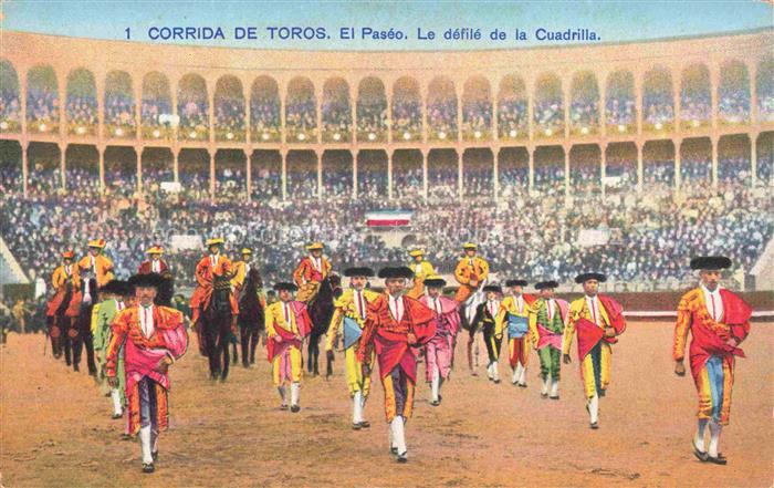 Stierkampf Corrida de Toros Bullfight-- Carrida de Toros El Paseo