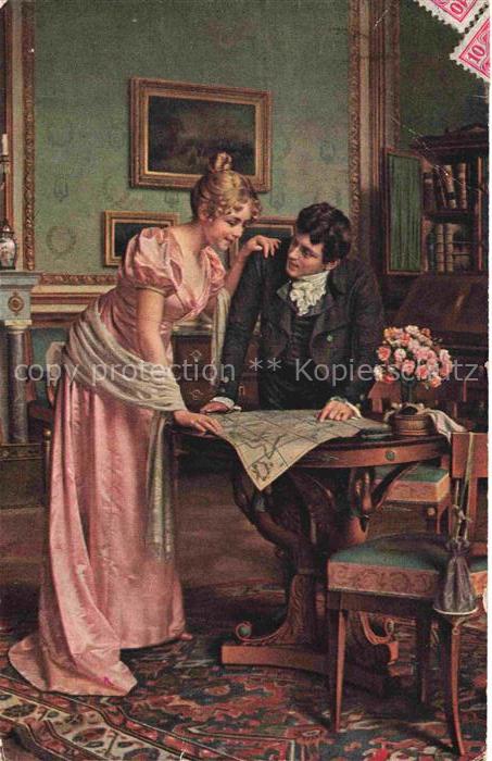 BRACK E. Kuenstlerkarte Nr. 2625 Vor der Hochzeit Reise