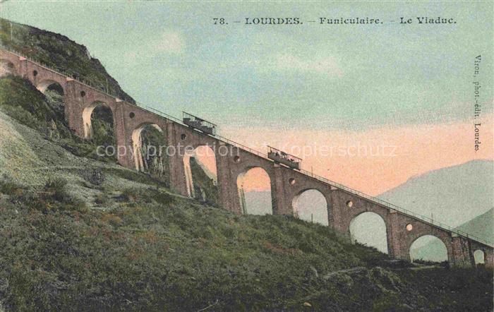 Bergbahn Lourdes Funiculaire le Viaduc
