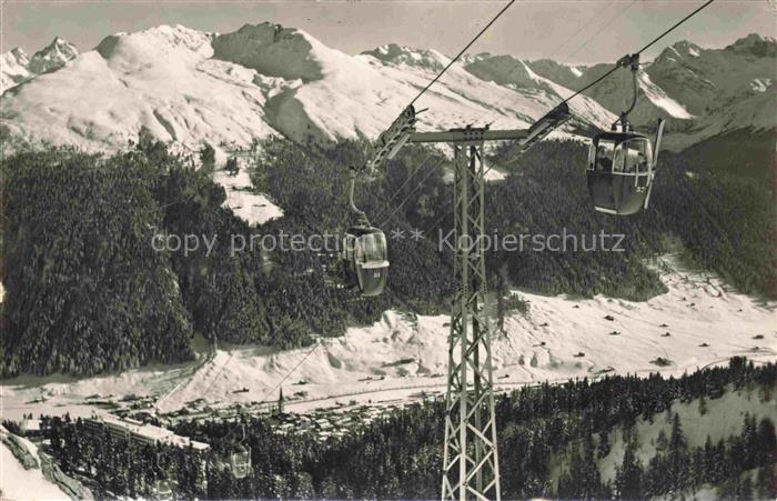 Seilbahn Cable-Car Telepherique Gondelbahn Schatzalp Strela Davos
