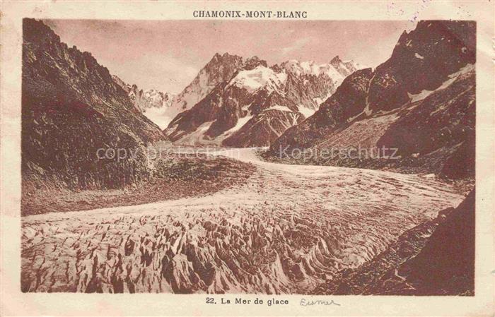 Gletscher Glacier Glaciar Ghiacciaio-- Chamonix Mont blanc